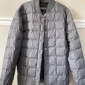 Men's Gray Quilted Jacket